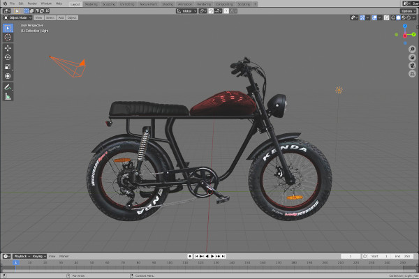 e-bike design 3d